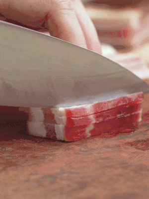 金字淡咸肉切絲。