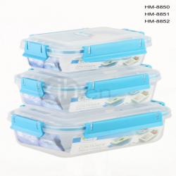 四面扣長(zhǎng)方形保鮮盒小